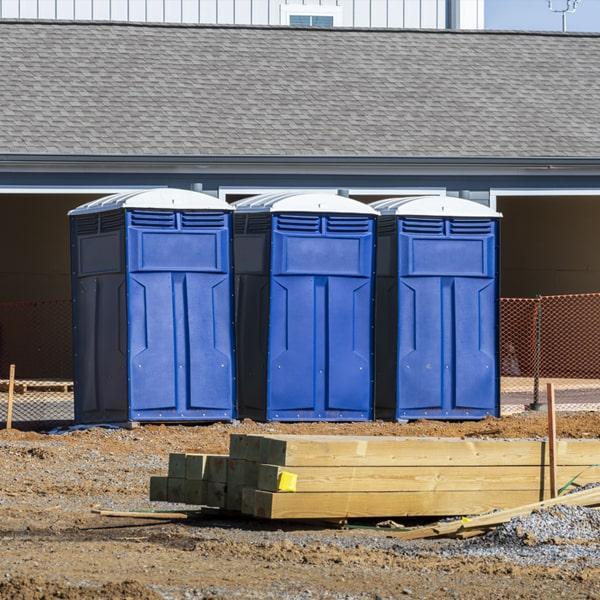 construction site porta potties offers weekly cleaning and maintenance services for all of our portable toilets on construction sites